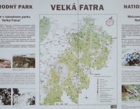 Národný park Veľká Fatra mapa