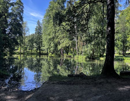 Zámocký park Motešice jazero