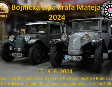 Klub historických vozidiel Bojnice 7.-9.6.2024