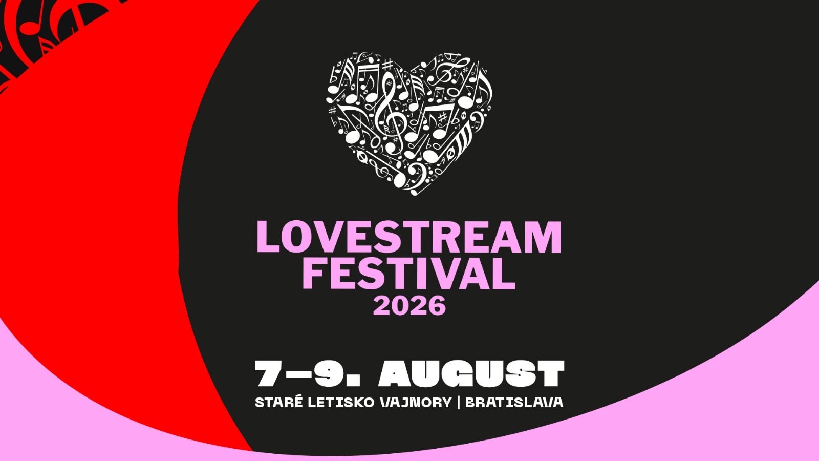 LOVESTREAM Festival 2026 na Starom letisku vo Vajnoroch prinesie tri dni svetovej hudby, koncertov a festivalovej atmosféry.