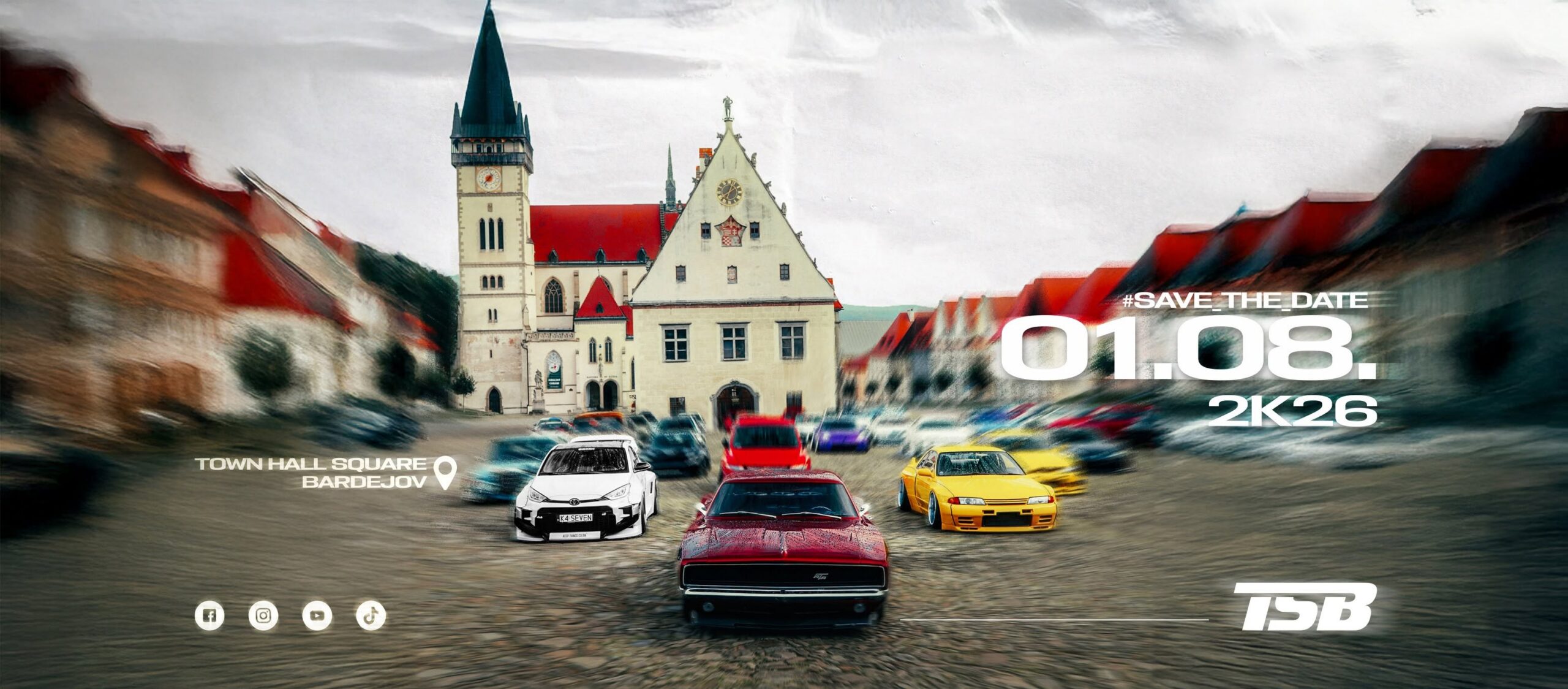 Tuning Show Bardejov 2026 na Radničnom námestí prinesie upravené autá, súťaže Show & Shine, Airride Battle a sprievodný program.