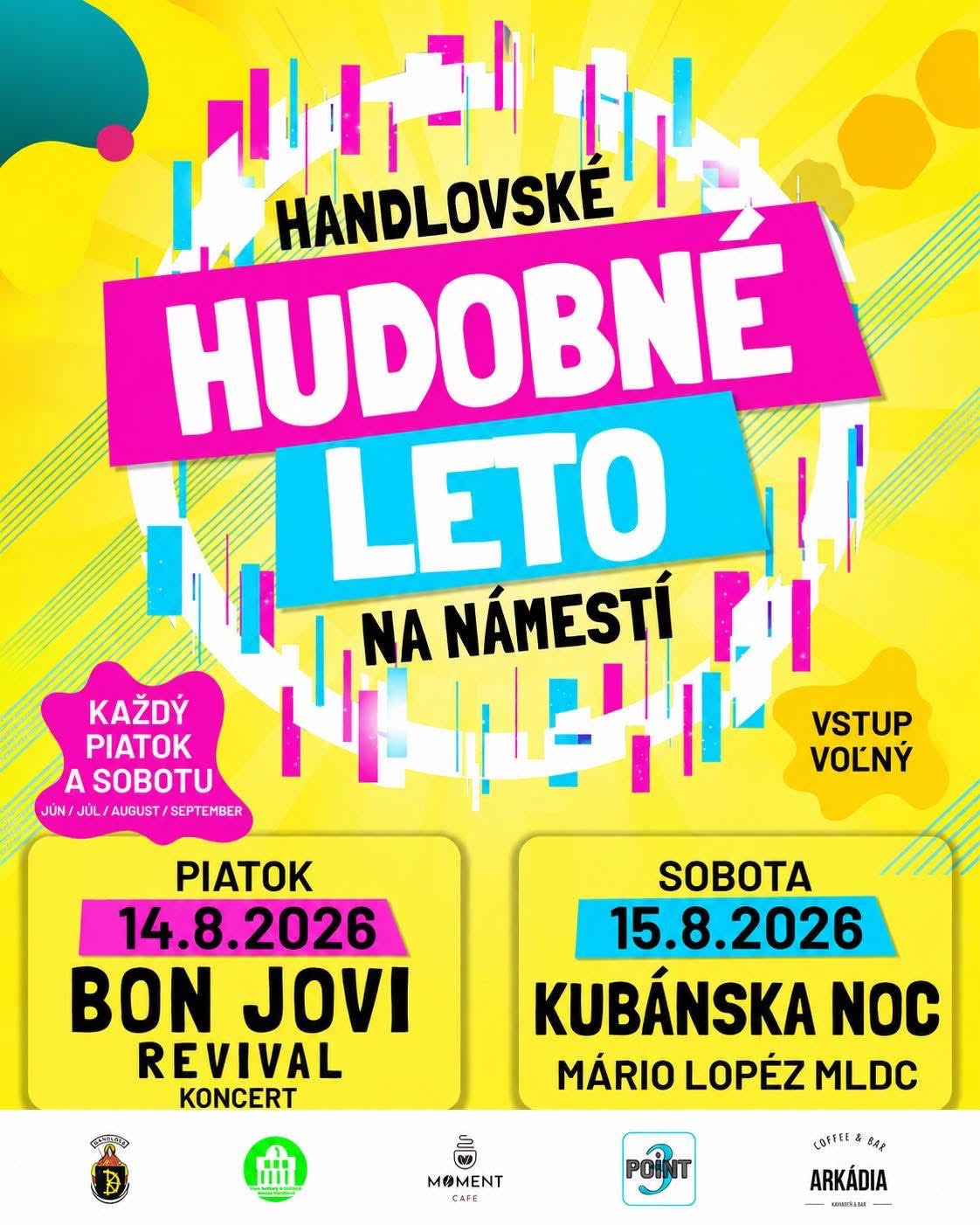 Handlovské hudobné leto na námestí prinesie 14. augusta koncert Bon Jovi Revival a 15. augusta Kubánsku noc s Máriom Lopézom MLDC.