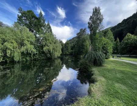 Park Trenčianske Teplice jazero