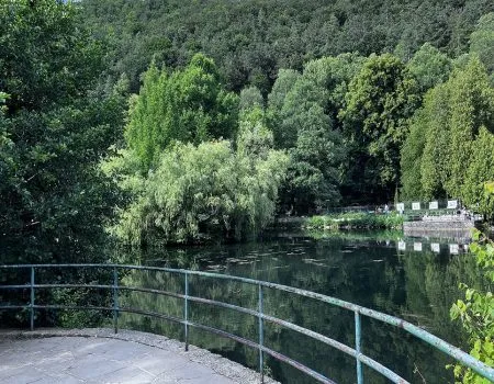 Park Trenčianske Teplice jazierko