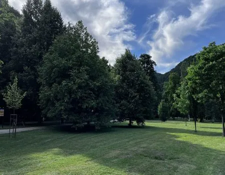 Park Trenčianske Teplice panoráma