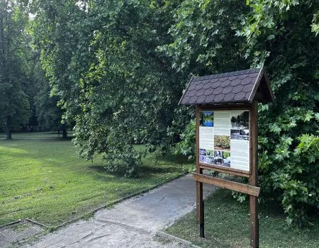 Park Trenčianske Teplice tabuľa