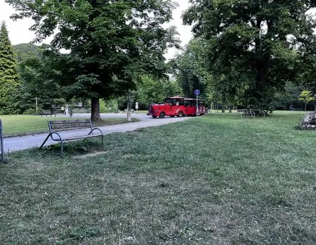 Park Trenčianske Teplice vláčik