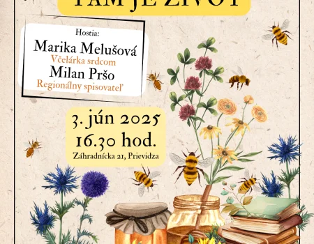 Beseda so včelárkou srdcom – Marikou Melušovou 3.6.2025