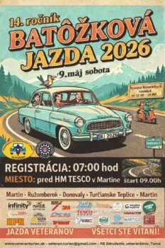 Baťožková jazda 2026 Martin 9.5.2026