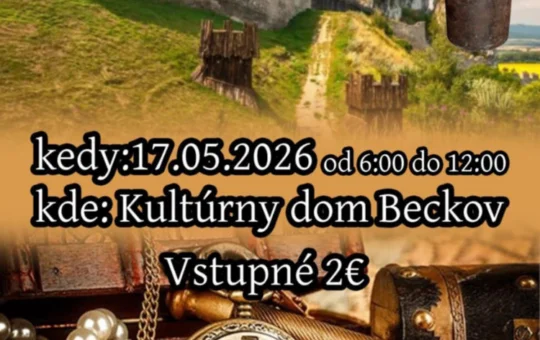 Burza starožitností Beckov 17.5.2026