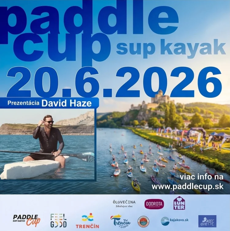 Paddle Cup Trenčín 20.6.2026: SUP a kajak preteky na Váhu