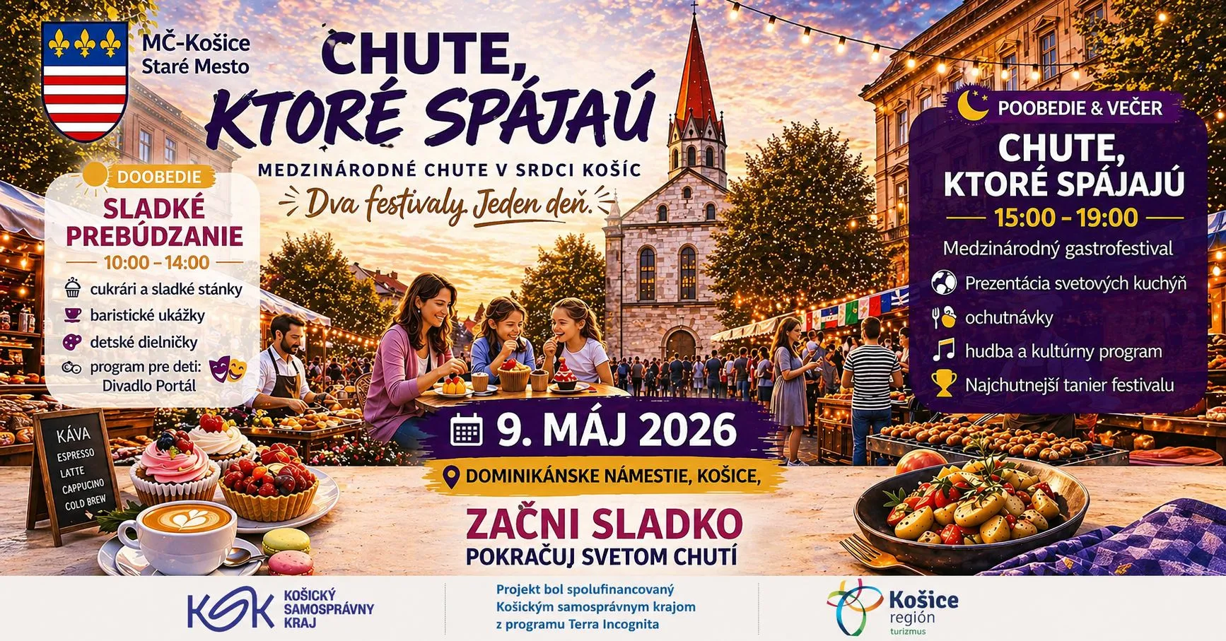 Chute, ktoré spájajú 2026 na Dominikánskom námestí v Košiciach.