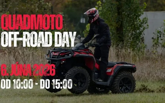 Quadmoto Offroad Day 2026 v Krakovanoch ponúkne testovacie jazdy štvorkoliek v teréne pri Quadmoto Centrum.