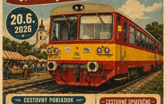 Motorákom 810-625-8 na Tradičný pravniansky jarmok prinesie historické jazdy vlakom z Prievidze do Nitrianskeho Pravna.