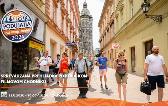 Po košickom filmovom chodníku IFF AF 2026 prinesie komentovanú prehliadku filmových miest v Košiciach počas festivalu Art Film.