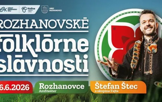 Rozhanovské folklórne slávnosti 2026 prinesú Štefana Šteca, folklórne súbory, remeselné stánky, detský program a gastro zónu.
