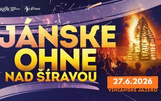 Jánske ohne nad Šíravou 2026 pri Vinianskom jazere prinesú koncerty, svätojánsku vatru, remeslá, gastro a program pre deti.