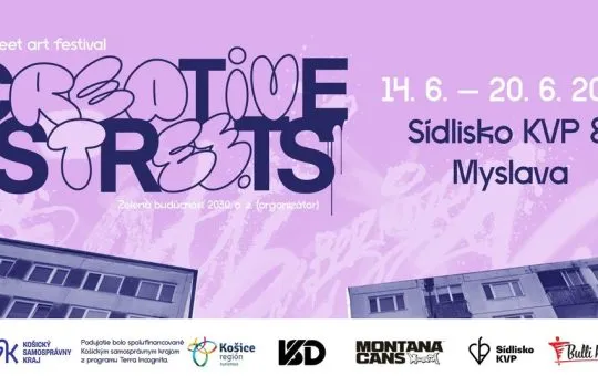 Creative Streets 2026 na Sídlisku KVP a v Myslave prinesie muraly, street art a premenu verejného priestoru v Košiciach.
