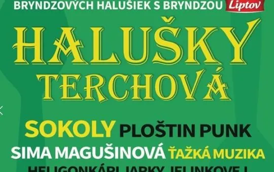 Halušky Terchová 2026 prinesú majstrovstvá vo varení a jedení bryndzových halušiek, koncerty a gastronomický program.