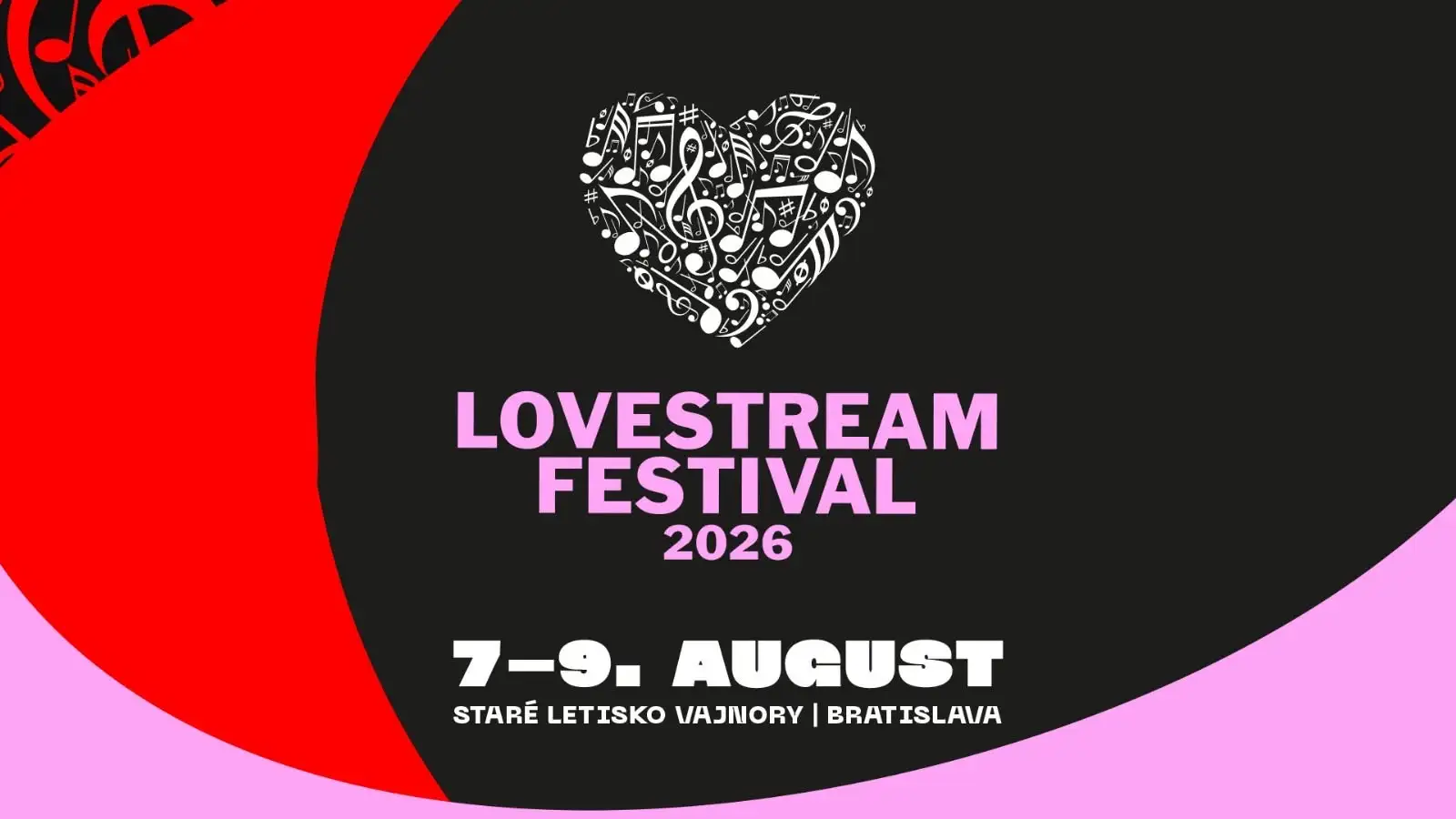LOVESTREAM Festival 2026 na Starom letisku vo Vajnoroch prinesie tri dni svetovej hudby, koncertov a festivalovej atmosféry.