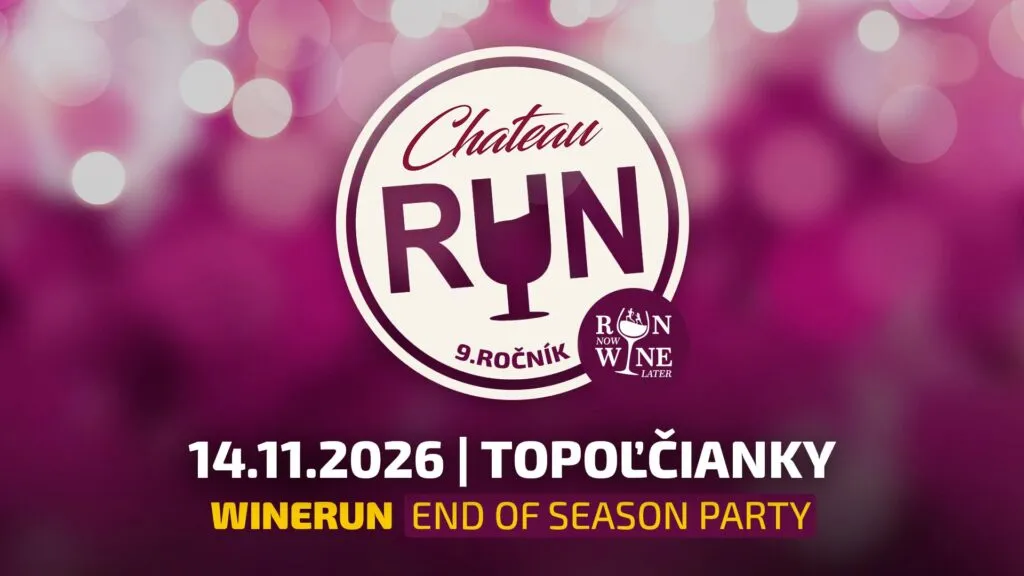 Chateau Run 2026 sa uskutoční 14. novembra v Topoľčiankach a prinesie 9. ročník bežeckého podujatia s vinárskou atmosférou.