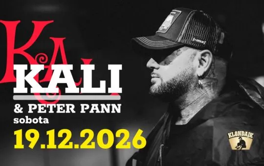Kali & Peter Pann vystúpia 19. decembra 2026 v Klondajku v Novej Dubnici, kde bude koncert, afterpárty a DJ Krupko.