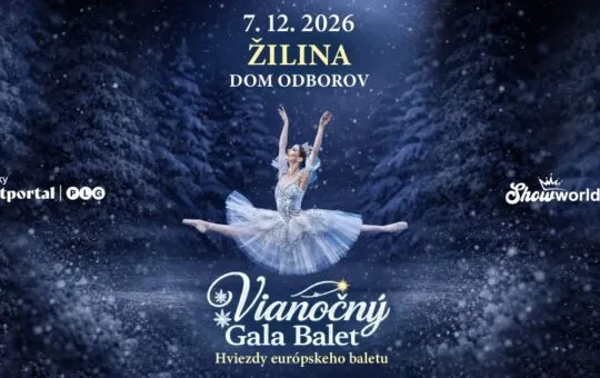 Vianočný Gala Balet Žilina 2026 sa uskutoční 7. decembra v Dome odborov a prinesie výber z baletov Luskáčik, Labutie jazero či Šípková Ruženka.
