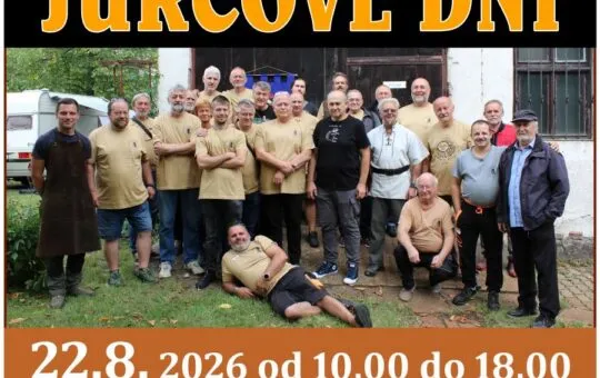 Jurčove dni 2026 v parku na námestí v Nitrianskom Pravne prinesú stretnutie umeleckých kováčov, výstavu kováčskych prác a ukážky remesla.