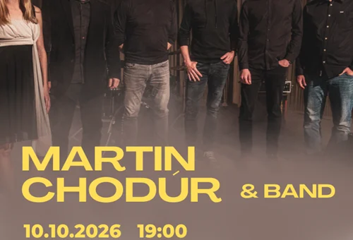 Martin Chodúr & Band vystúpia 10. októbra 2026 v Piano Clube v Trenčíne s koncertom Veľký hlas zblízka.