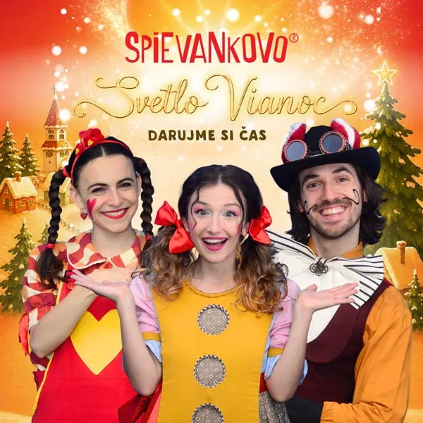 Plagát rodinného muzikálu Spievankovo: Svetlo Vianoc, ktorý sa uskutoční 20. novembra 2026 v Kine Scala v Prešove a prinesie hudbu, tanec a vianočný príbeh.
