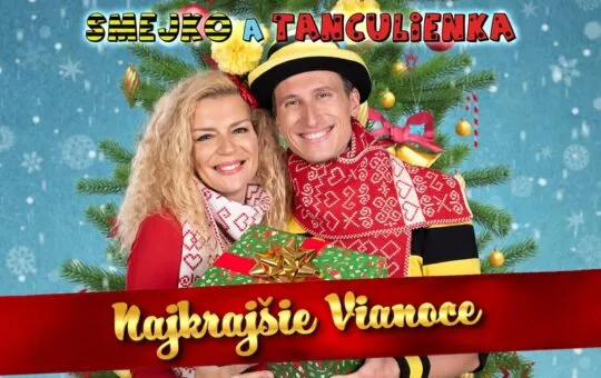 Smejko a Tanculienka pozývajú na vianočné predstavenie Najkrajšie Vianoce 3. decembra 2026, ktoré prinesie pesničky, tanec a zábavu pre deti.