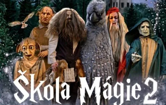 Plagát podujatia Škola Mágie 2 na Smolenickom zámku, ktoré sa uskutoční od 30. októbra do 1. novembra 2026 a ponúkne kúzla, elixíry a magické postavy.
